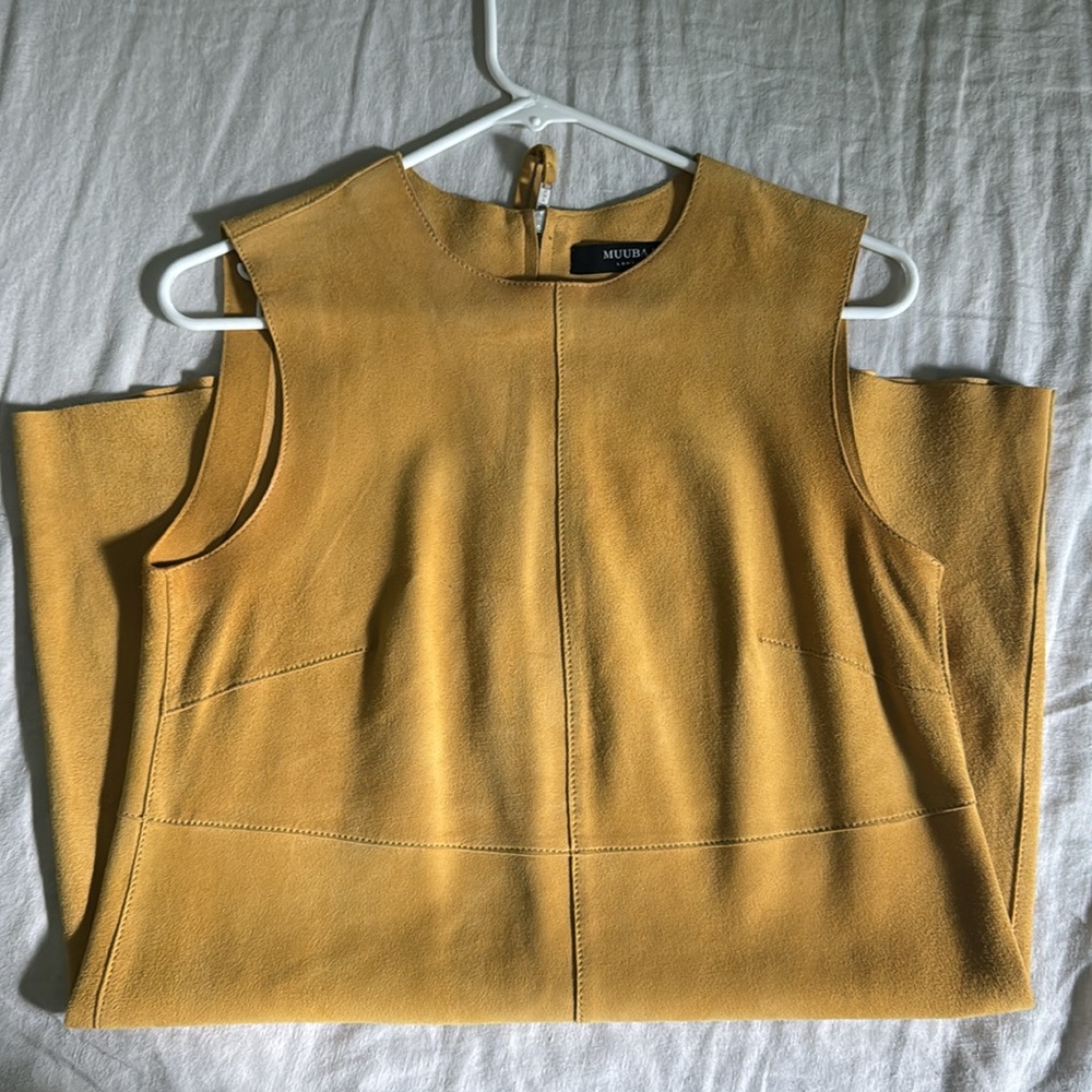 Muubaa Golden Yellow shift dress - Picture 3 of 4